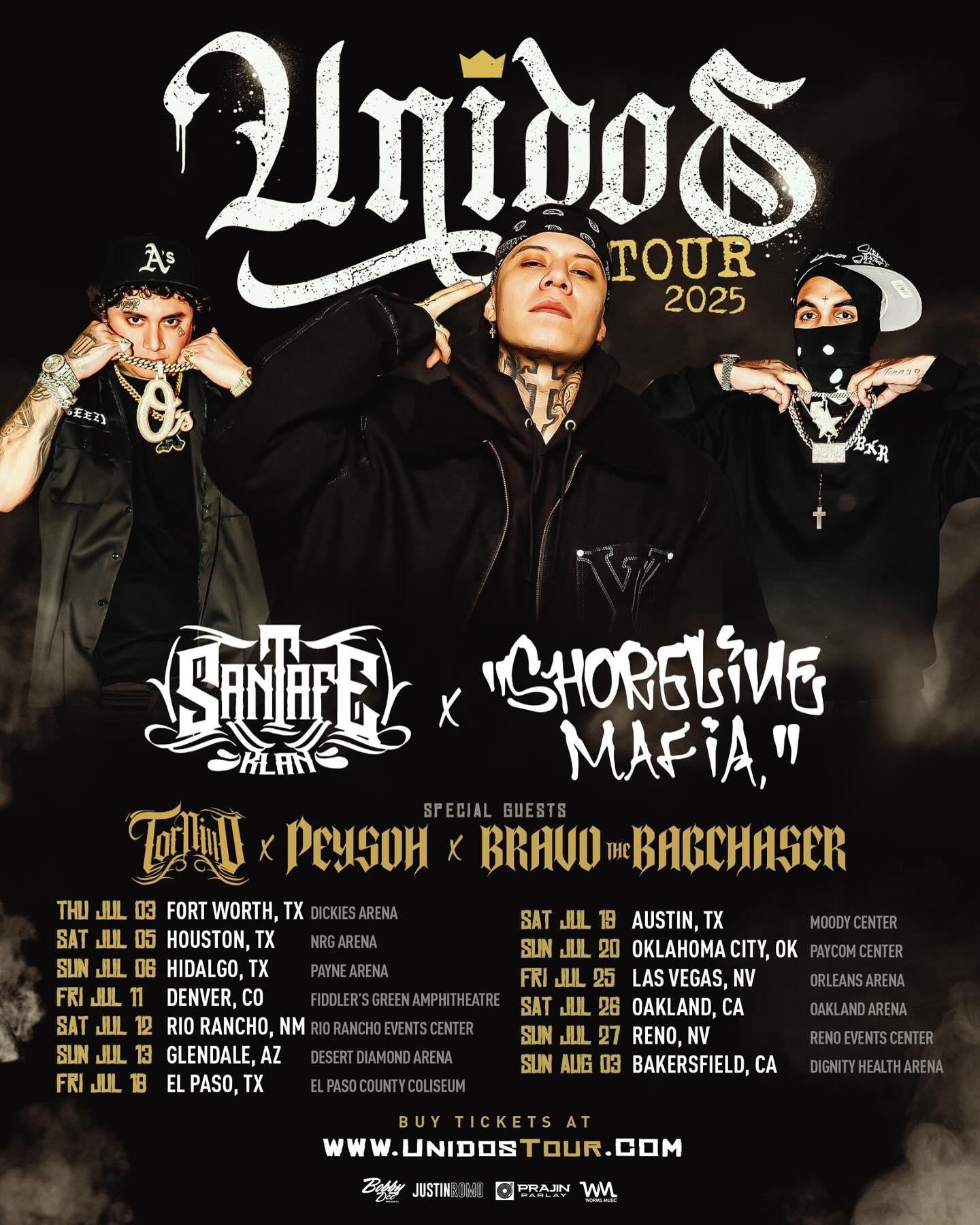 Santa Fe Klan Unidos Tour Poster